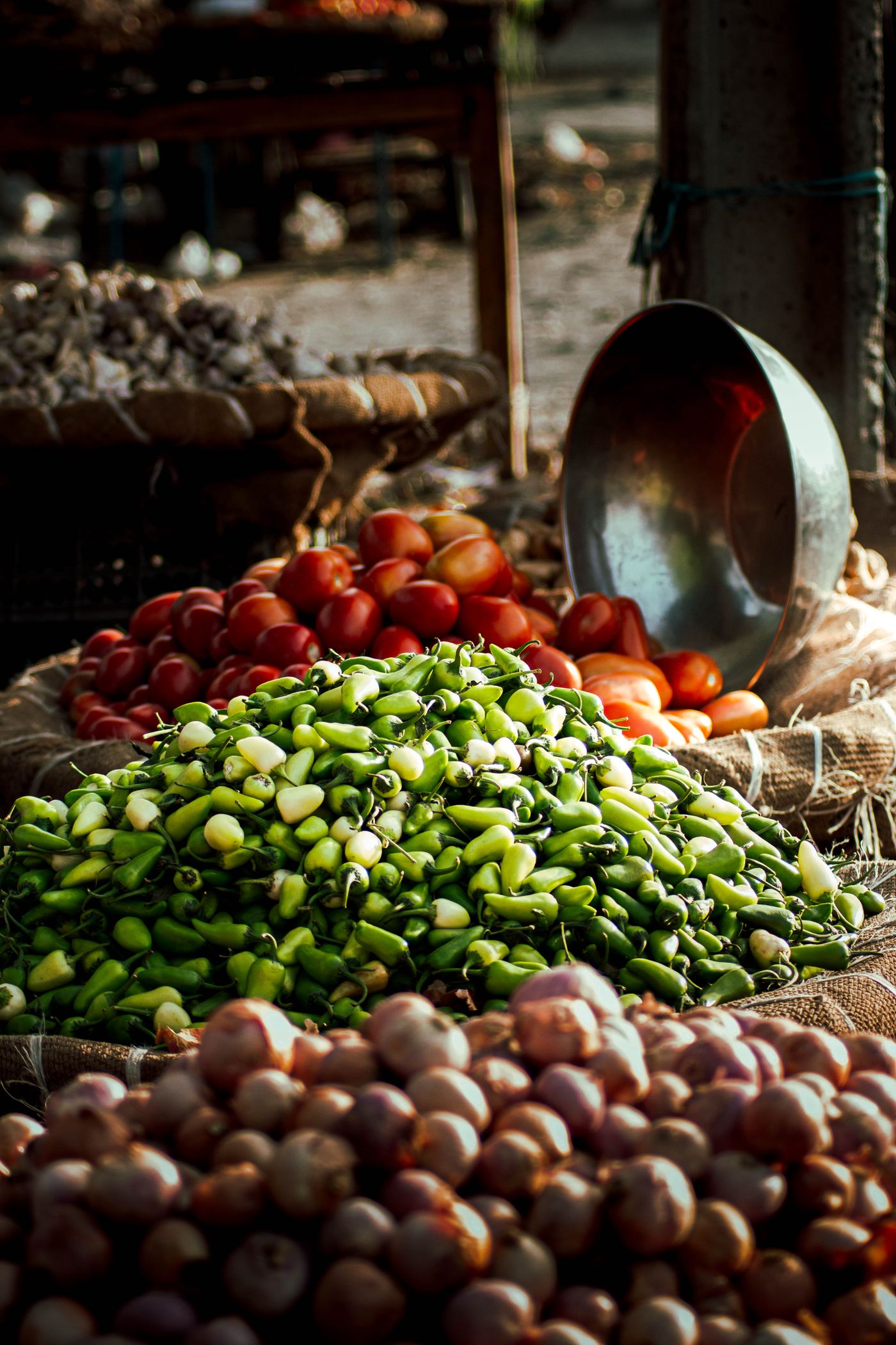 Vegetable growing and harvest example
